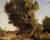 让 巴蒂斯特 卡米耶 柯罗 : A Village near Beauvais